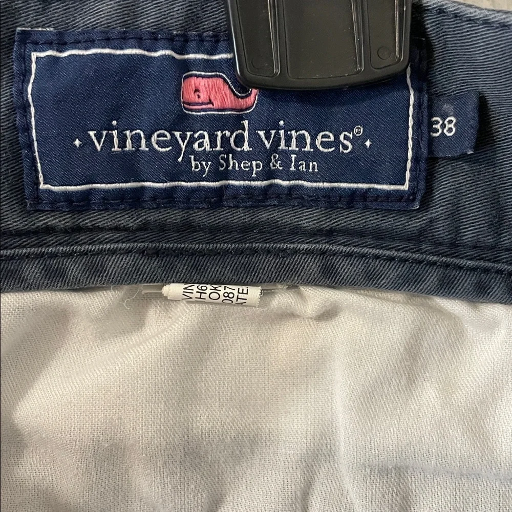 Vineyard Vines Breaker Shorts Men 38 Navy Chino Preppy Cotton Stretch Golf Walk - Picture 2 of 6